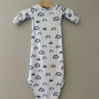caden lane boys' blue rainbow gown 0-3M