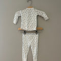 little me girls' white floral set 12M