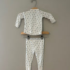 little me girls' white floral set 12M