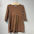 cotton on kids brown ribbed dress 3Y