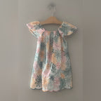 zara girls' floral embroidered dress 5-6Y