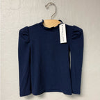 janie and jack girls' navy blue top 18-24M NWT