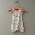bestaroo bamboo girls' bird romper 3-6M