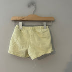 zara girls' yellow shorts 12-18M