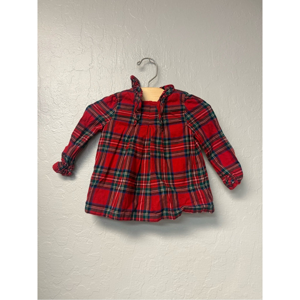 janie and jack girls' plaid matching set 12-18M