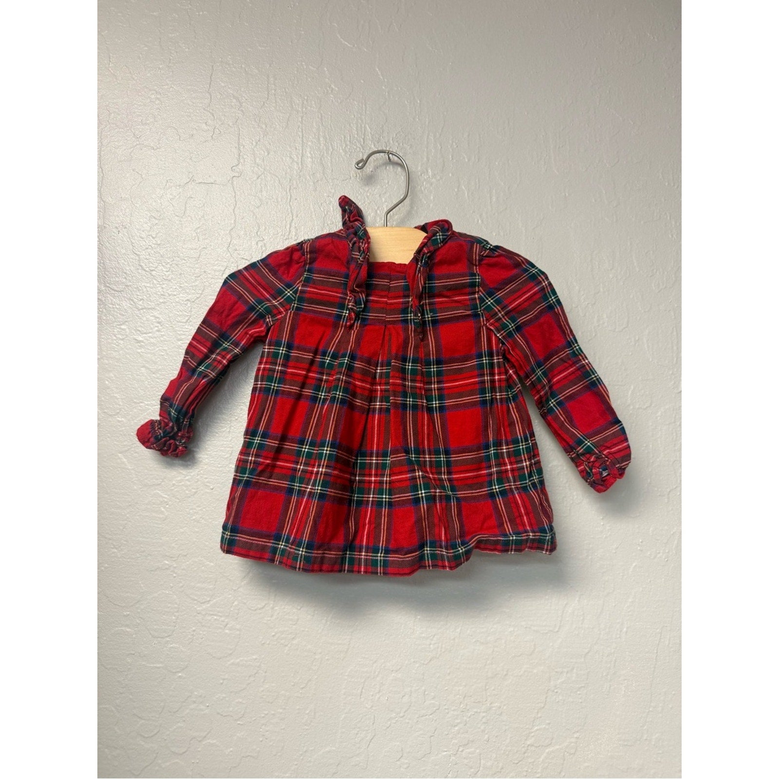 janie and jack girls' plaid matching set 12-18M