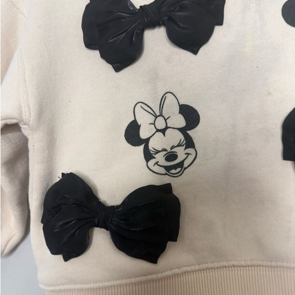 zara disney minnie mouse crewneck sweatshirt 3Y 4Y