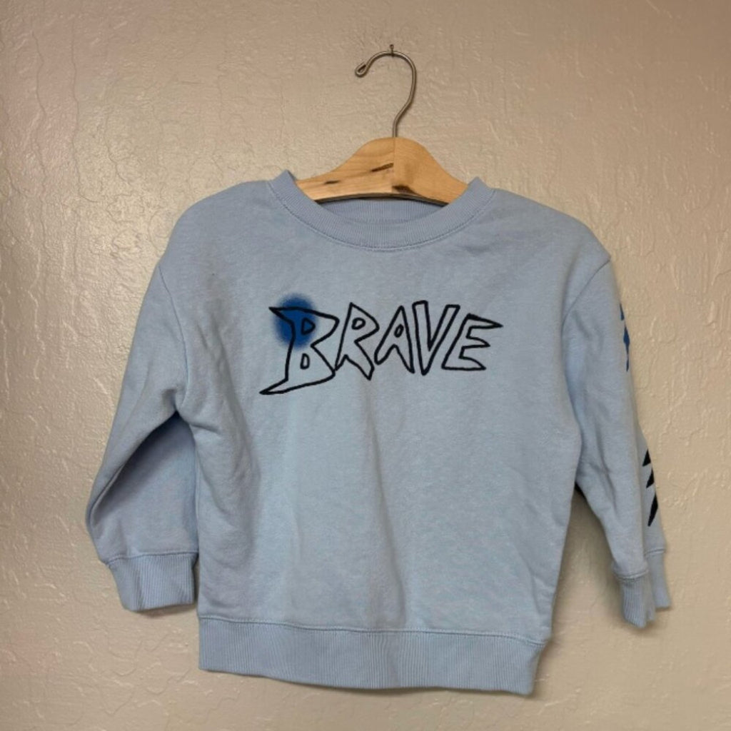 cotton on kids girls' blue sweatshirt 4Y