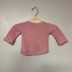 petit bataeu‎ girls' pink chunky knit cardigan 6M