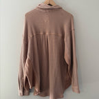 aerie tan shacket LARGE