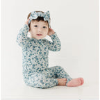 brave little ones green leaf bamboo footie 18-24M