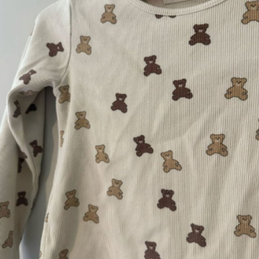 zara girls' cream teddy bear top 5Y