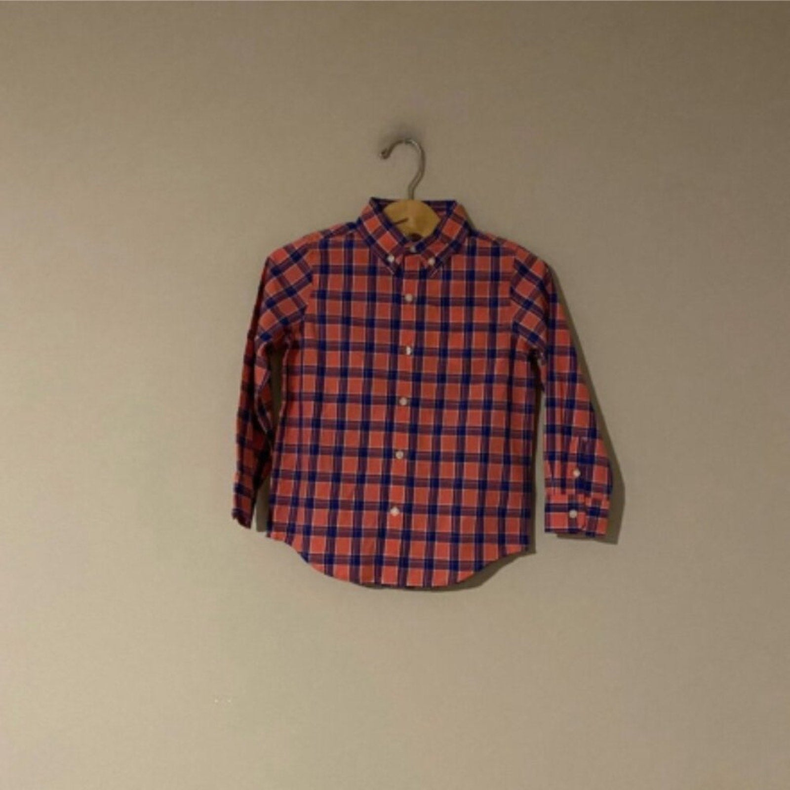 janie and jack boys' plaid button-down 4Y