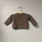 zara brown knit sweater 3-6M
