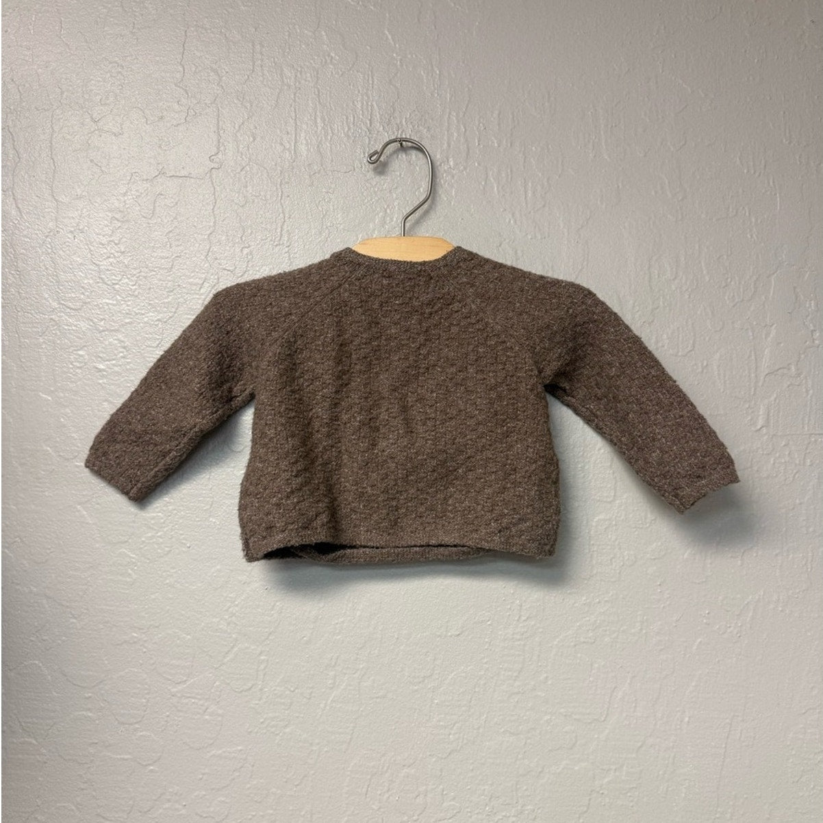 zara brown knit sweater 3-6M