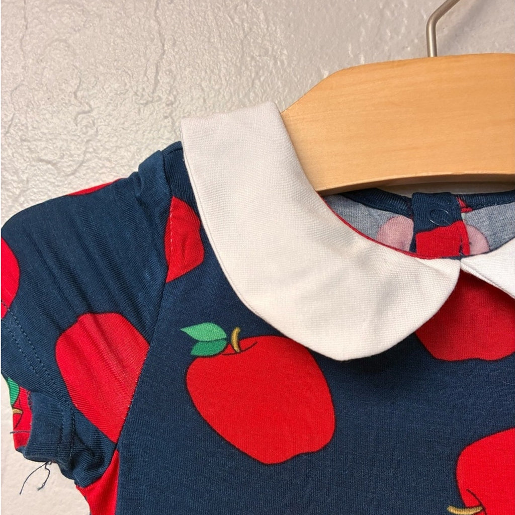 posh peanut apple print dress 2T