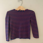 hanna andersson stripe long-sleeve tee 4Y