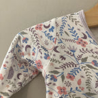 magnetic me e=mc2 hedgehog floral footie 0-3M