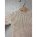 zara ribbed cream top sweater 9-12M