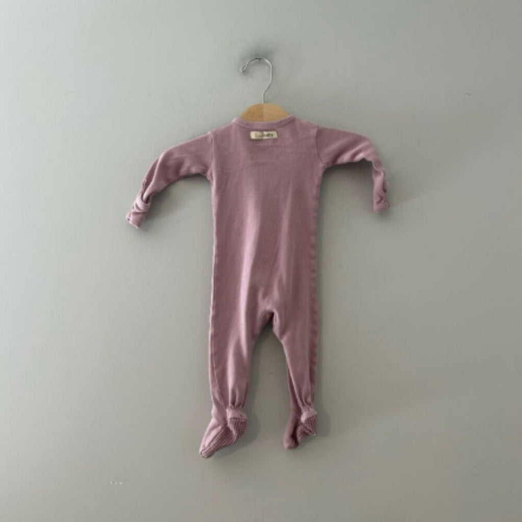 l'oved baby girls' purple footie 3-6M