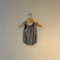 rylee + cru gray floral‎ romper 3-6M