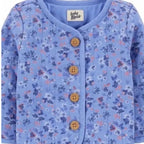 baby b'gosh girls' quilted blue jacket 12M