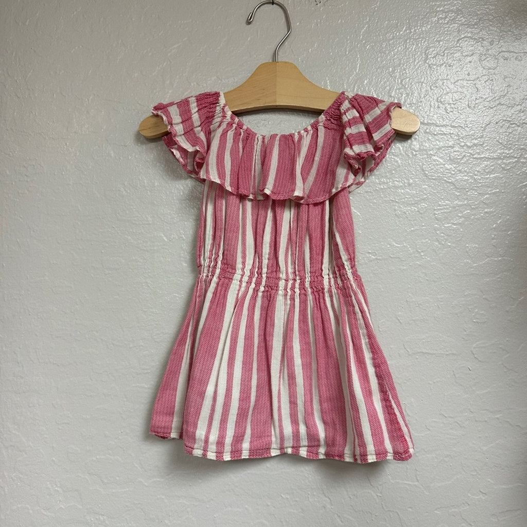 peek little peanut flutter sleeve romper 2T