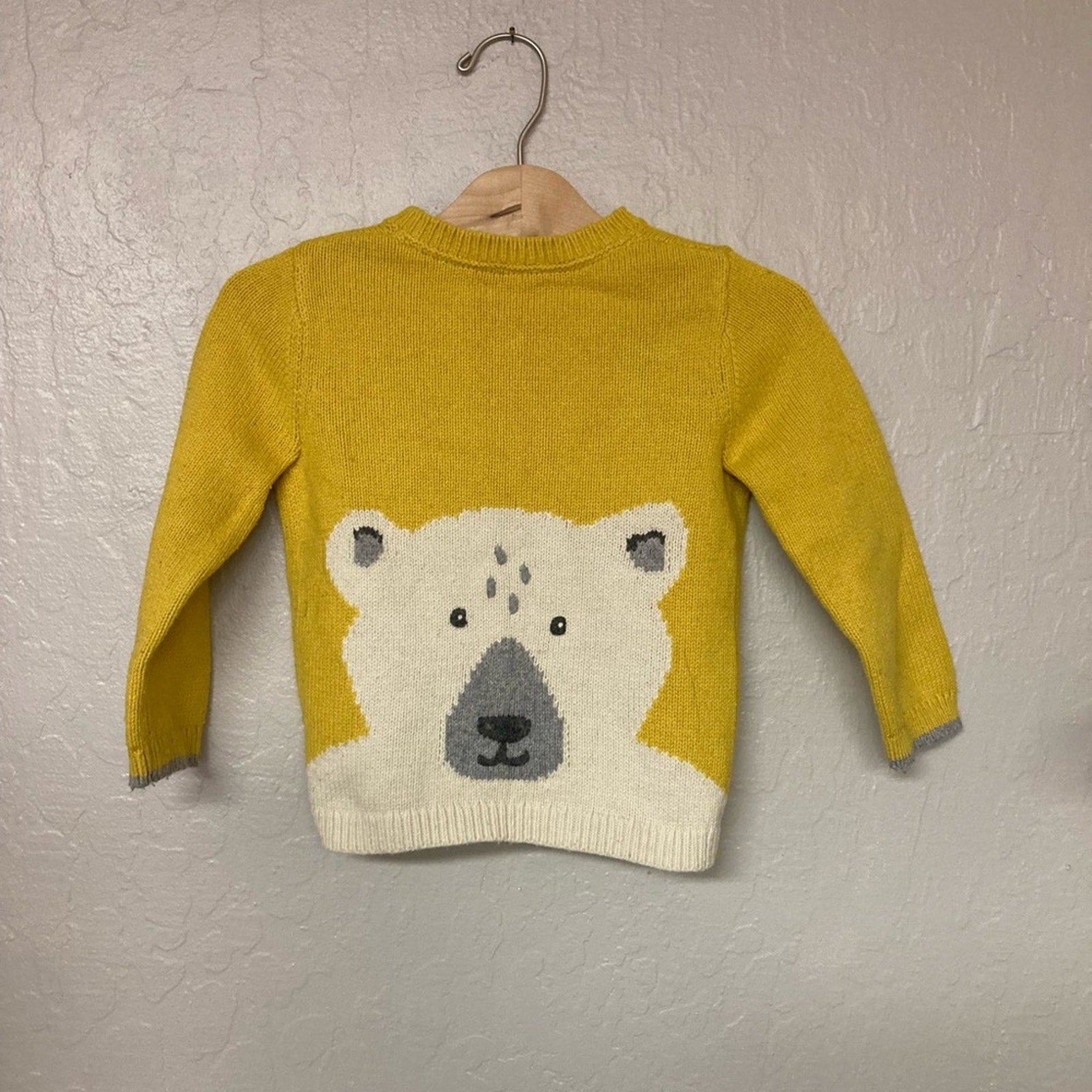 baby boden yellow cardigan 2-3Y