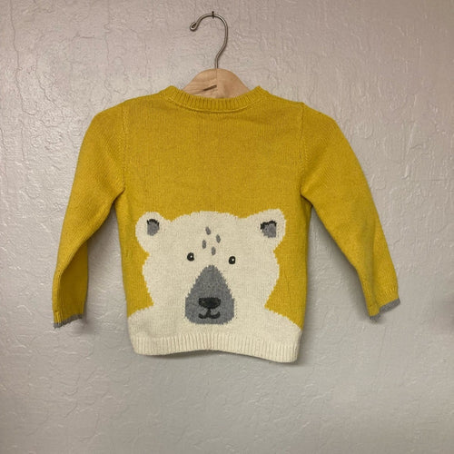 baby boden yellow cardigan 2-3Y