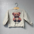 zara girls' teddy bear sweatshirt 3-4Y