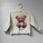 zara girls' teddy bear sweatshirt 3-4Y