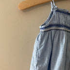 h&m girls' denim romper 12-18M