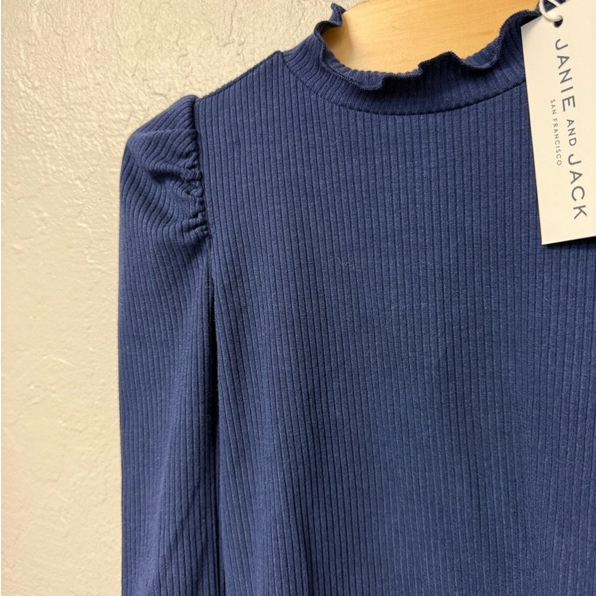 janie and jack girls' navy blue top 18-24M NWT