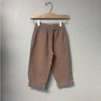 zara girls' mauve wide leg pants 4Y