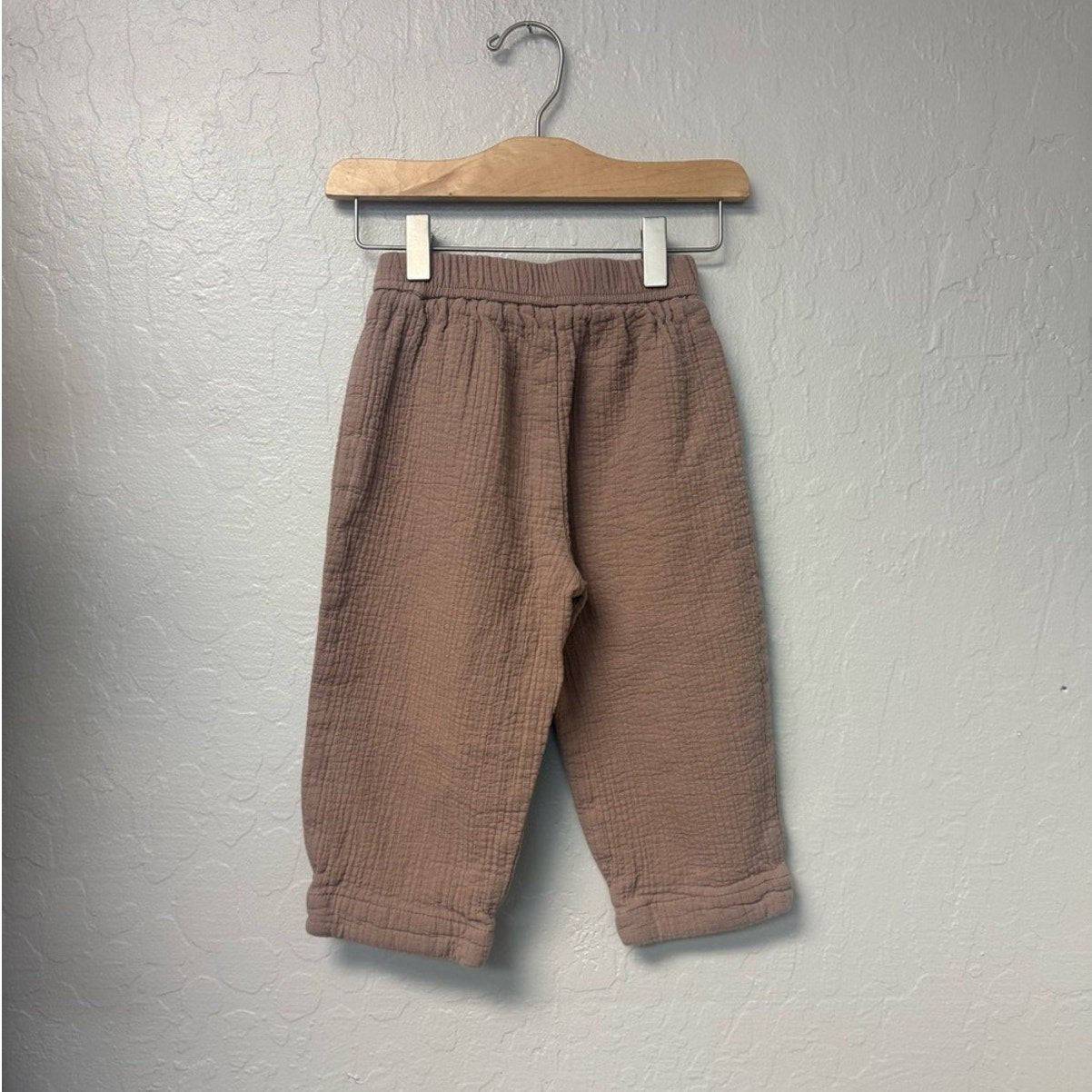 zara girls' mauve wide leg pants 4Y