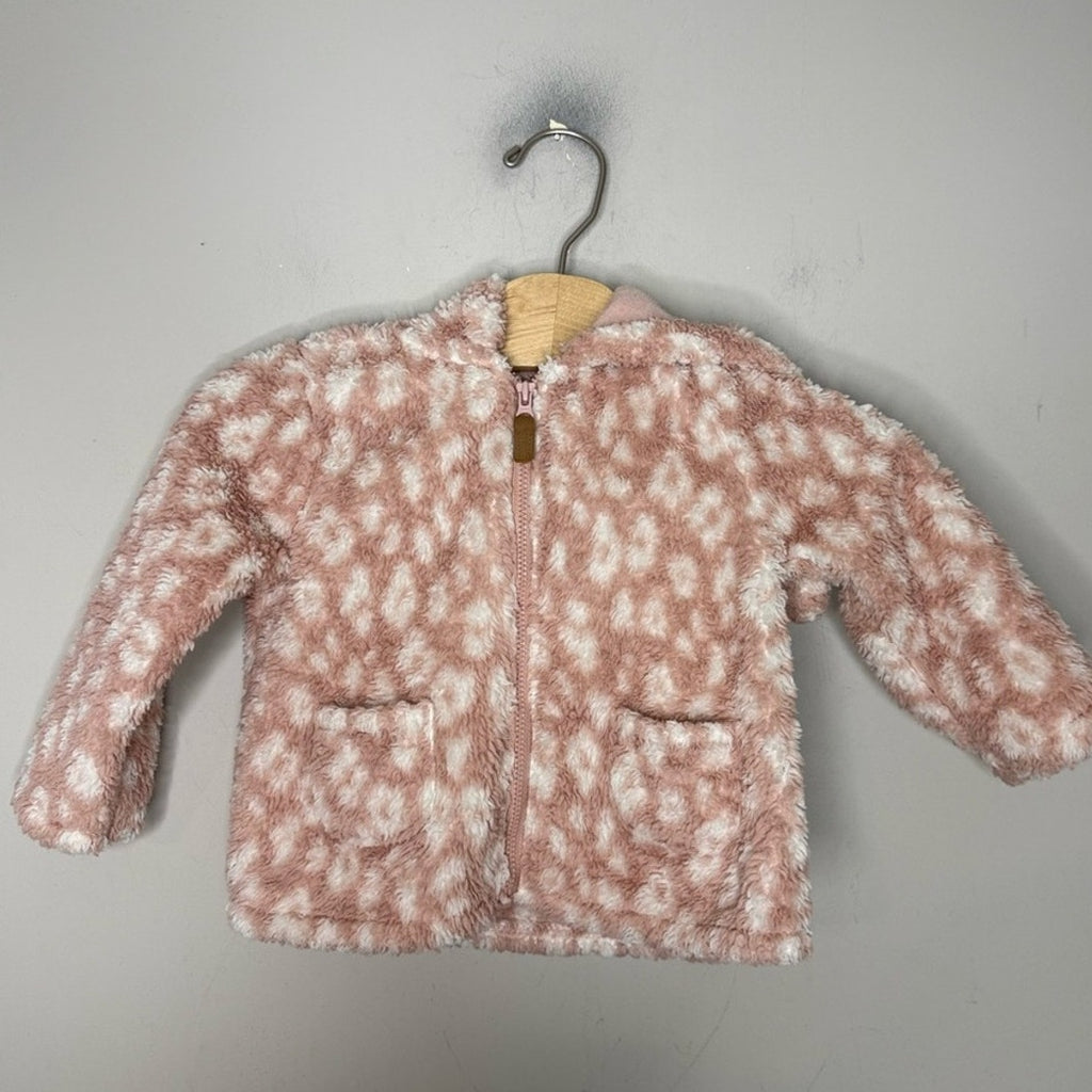 carter’s girls' fleece jacket denim top 18M
