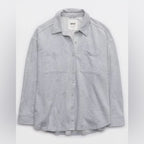 aerie gray shacket LARGE