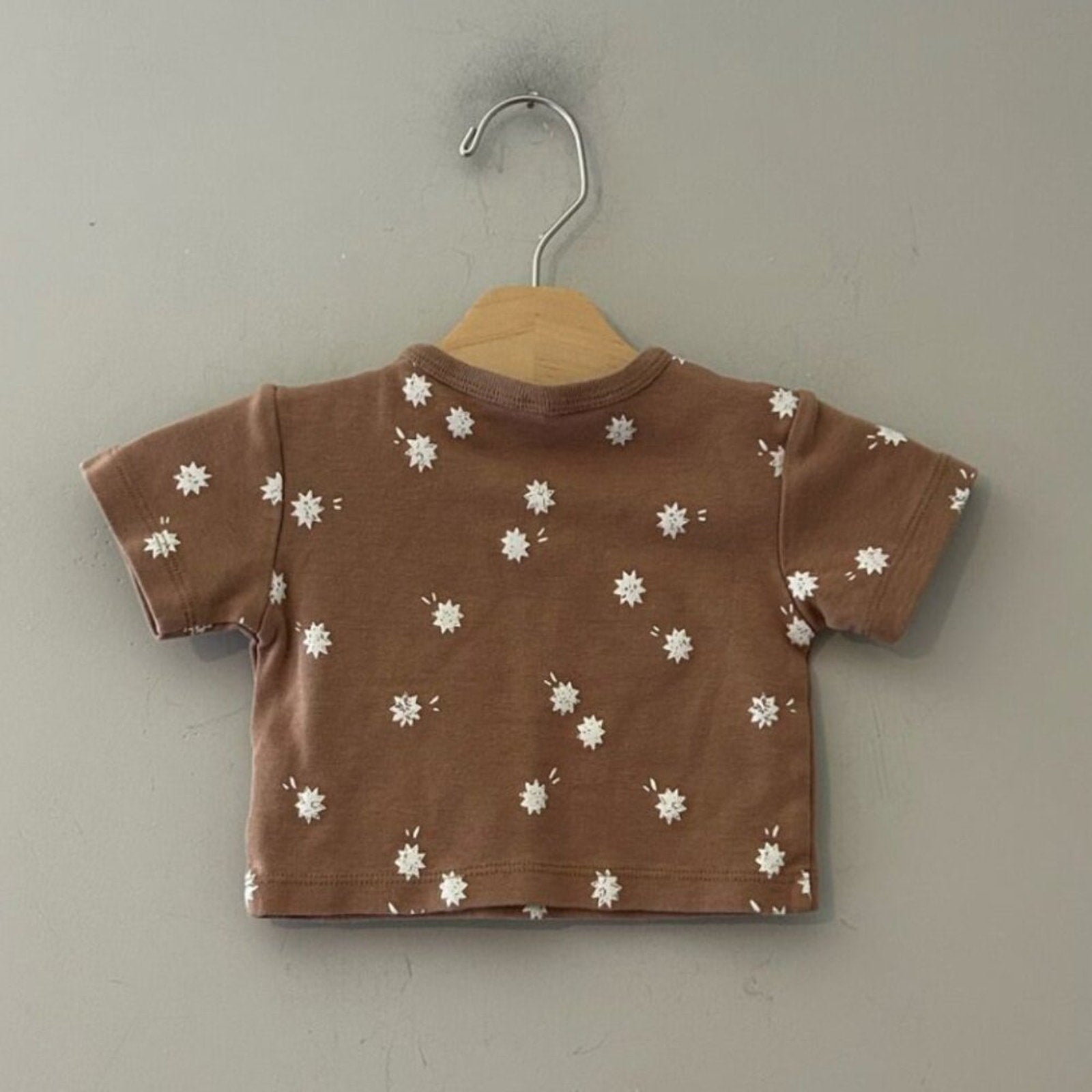 quincy mae brown star tee 0-3M