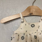 grayson mini cream romper 0-3M