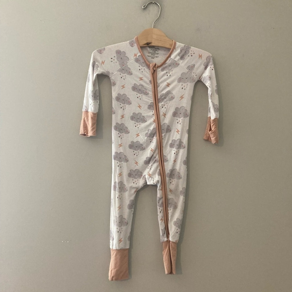 caden lane bamboo rain footie 6-12M