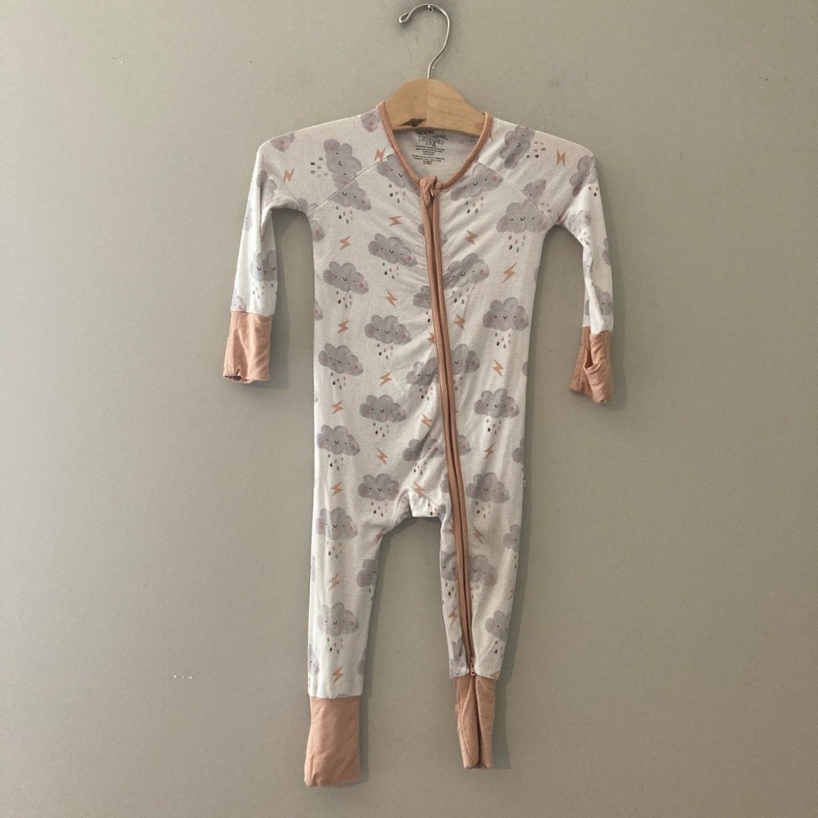 caden lane bamboo rain footie 6-12M