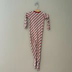 kickee pants bamboo candy cane stripe footie 2Y