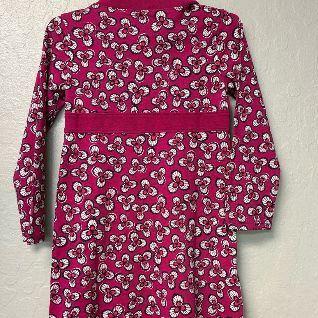 tea collection floral magenta dress 4Y