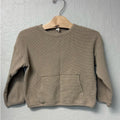 quicy mae boys' tan long-sleeve tee 4-5Y