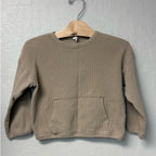 quicy mae boys' tan long-sleeve tee 4-5Y