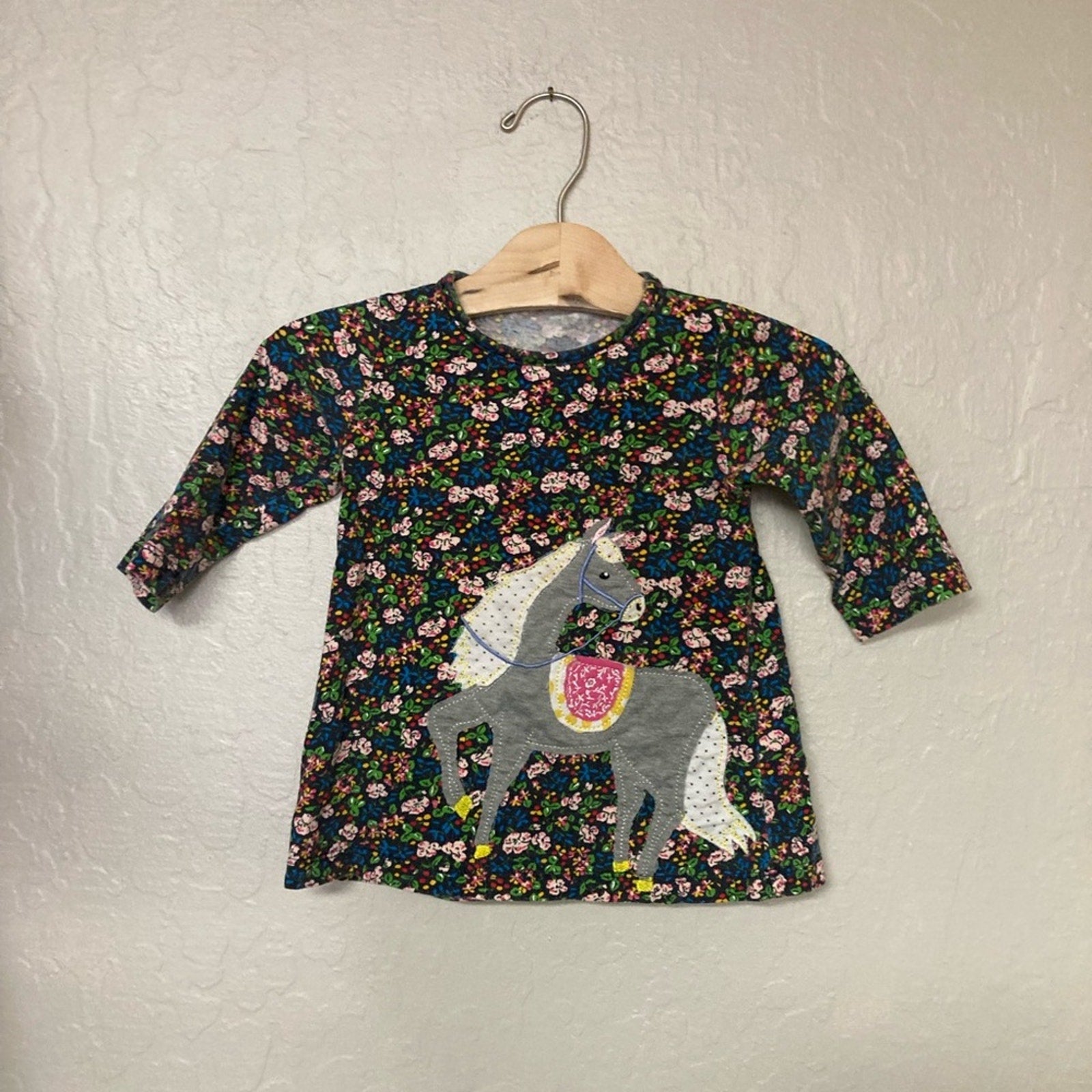 mini boden horse dress 12-18M