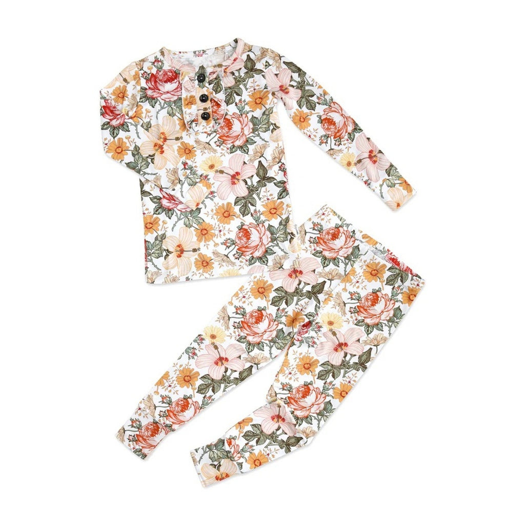 gigi & max floral bamboo set 3-6M NWT