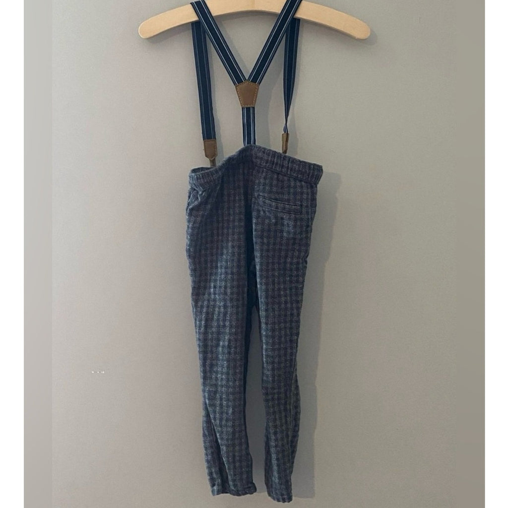 h&m boys' suspender pants 2-3Y