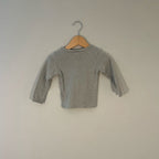 h&m green gray henley 12M