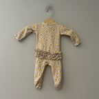 spearmintlove retro floral footie 0-3M